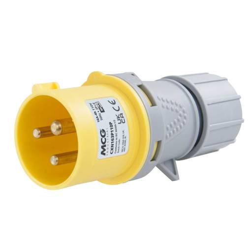 MCG 16A 2 Pin + Earth 110V Plug IP44