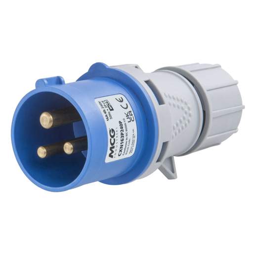 MCG 16A 2 Pin + Earth 230V Plug IP44