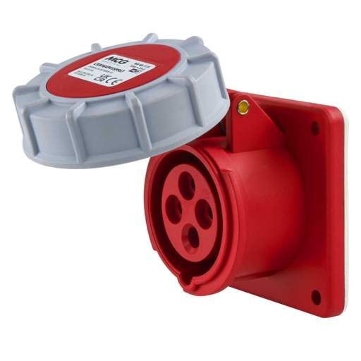 MCG 16A 3P+E 415V Panel Mounted Socket IP67