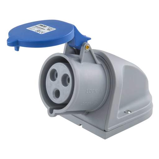 MCG 32A 2 Pin + Earth 230V Wall Socket IP44 with 25mm Gland