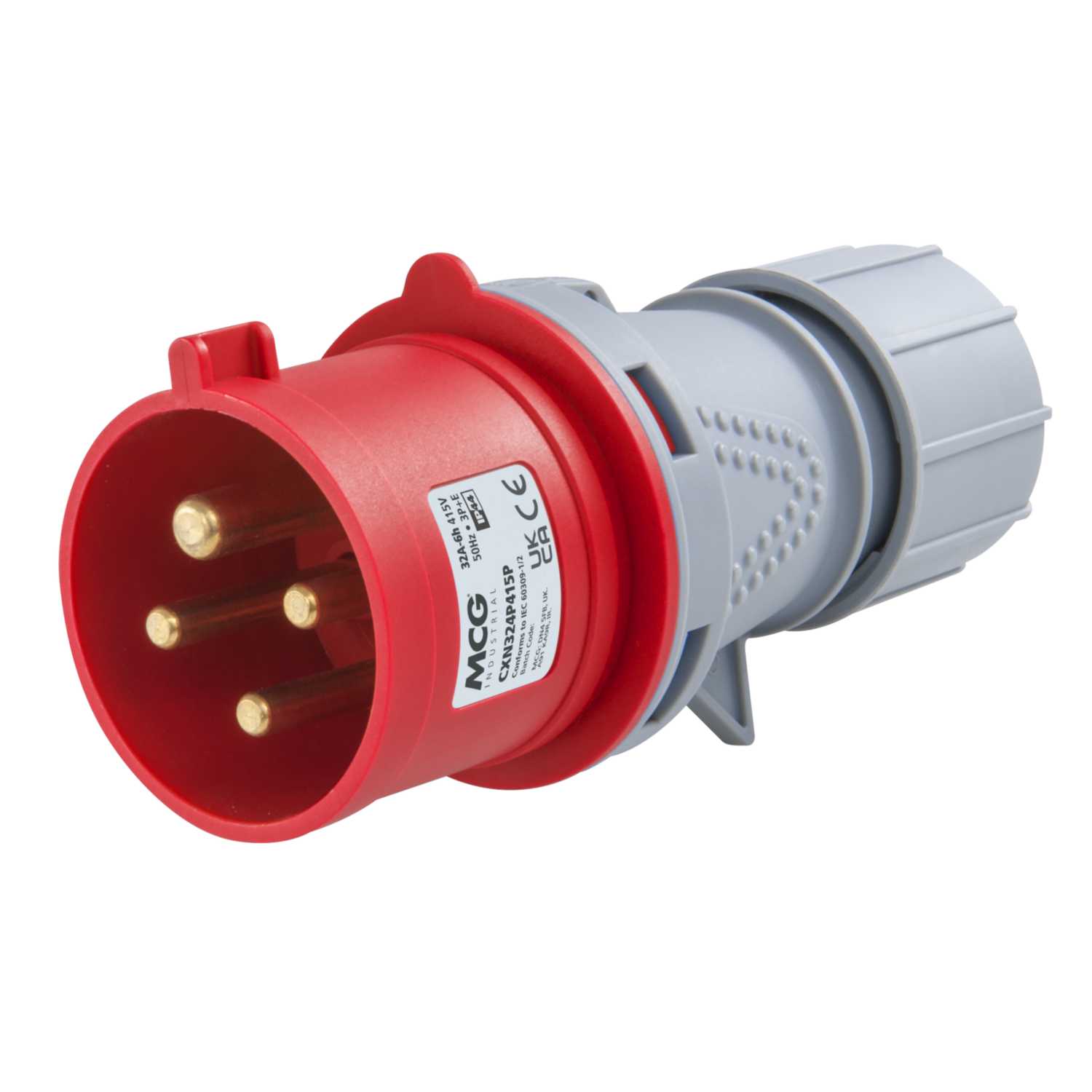 MCG 32A 3P+E 415V Plug IP44 (CXN324P415P) | CEF