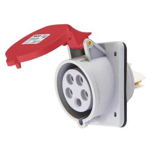 MCG 32A 3P+N+E 415V Panel Mounted Socket IP44