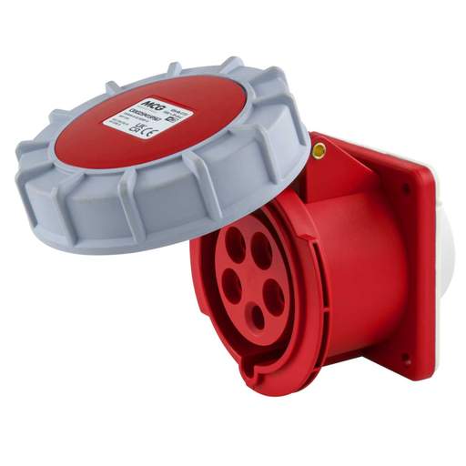 MCG 32A 3P+N+E 415V Panel Mounted Socket IP67