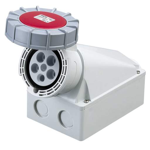 MCG 63A 3P+N+E 415V Wall Mounted Socket IP67