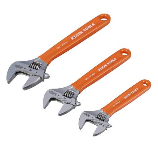 Klein Extra-Capacity Adjustable Wrench Set (3 Piece)