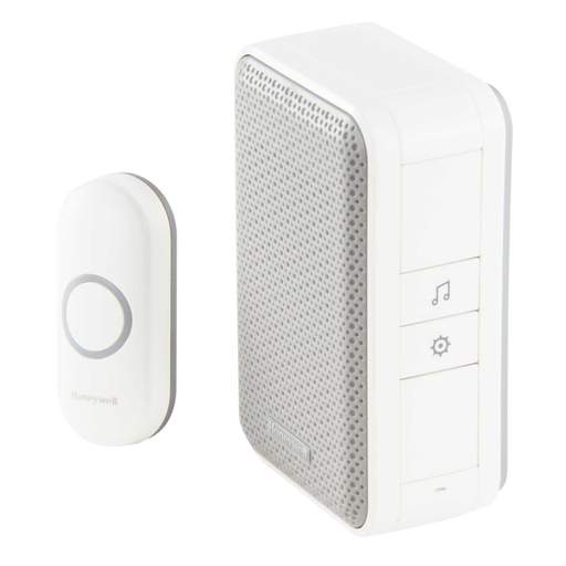 Honeywell Home 150m Wireless Portable Door Chime Kit 4 Tunes White