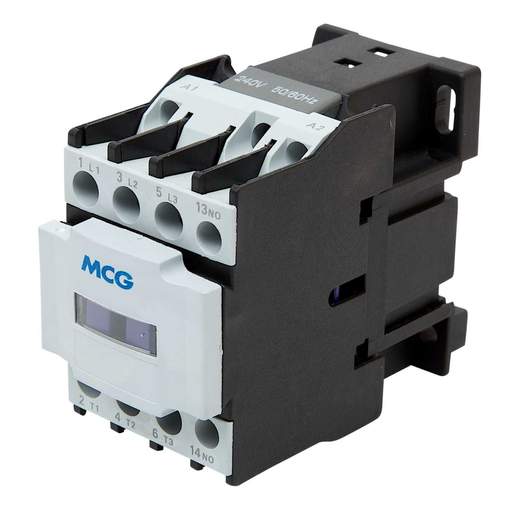 MCG 9.3kW Contactor 3 NO Contacts 240V Coil 1 NO Aux