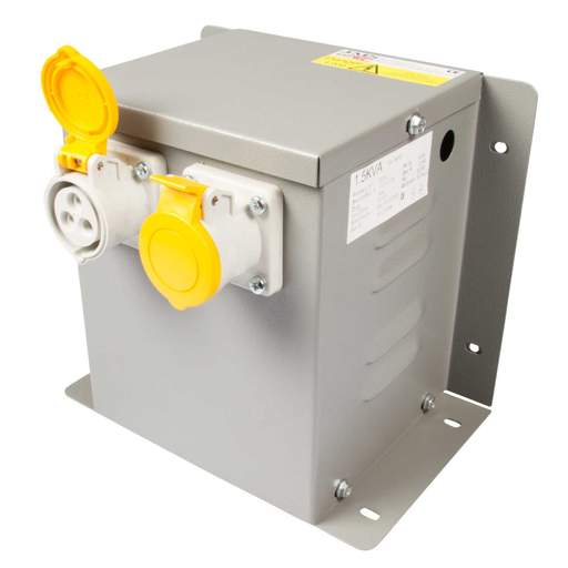 MCG 1.5kVA 230V to 110V Wall / Floor Mounted Transformer with 2 x16A Sockets