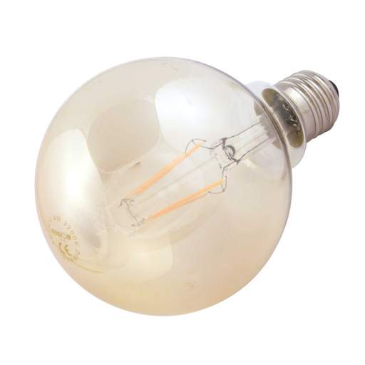Fusion 4W ES LED Dimmable Filament Vintage 95mm Globe Lamp Amber 2200K