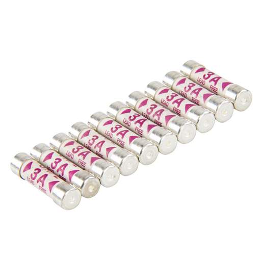 F4P 3A BS 1362 Plug Top Fuse (Pack of 10)