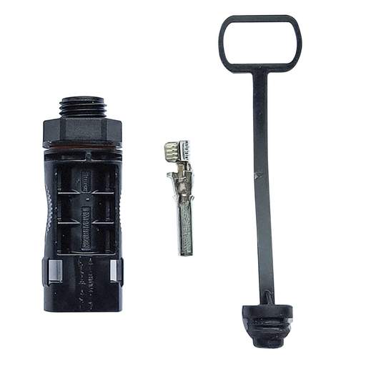 F4P 1500V DC PV Solar Straight Male Connector c/w Sealing Cap