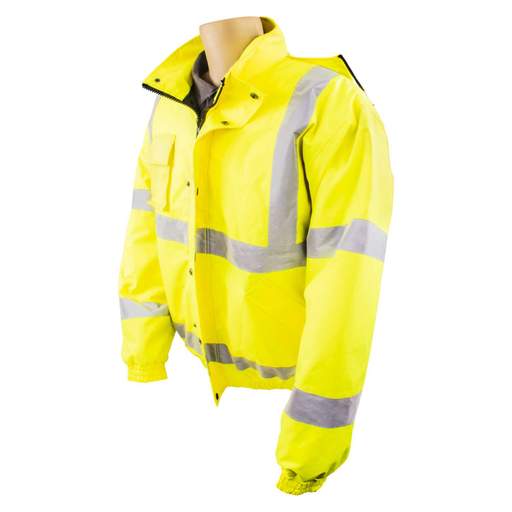 F4P XX Large Hi Vis Class 3 Waterproof Jacket Yellow