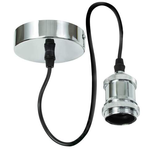 Fusion ES/E27 Decorative Pendant Chrome