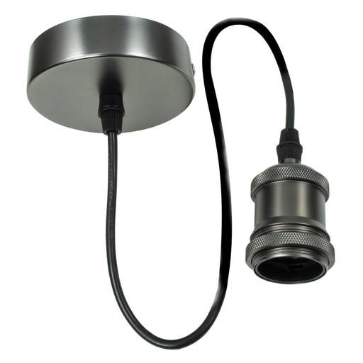 Fusion ES/E27 Decorative Pendant Gunmetal