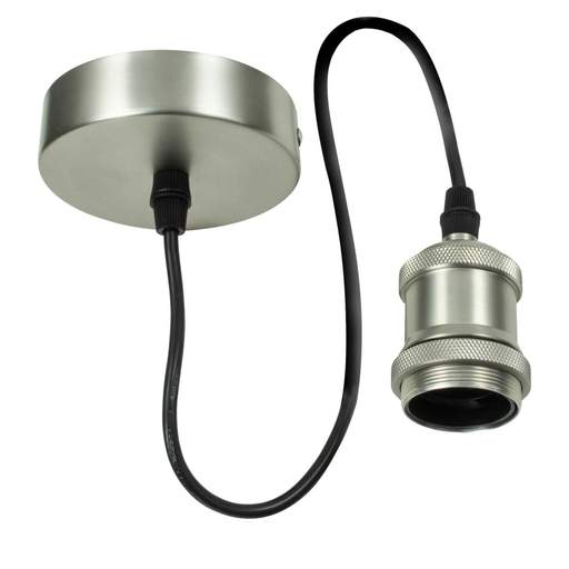 Fusion ES/E27 Decorative Pendant Satin Nickel