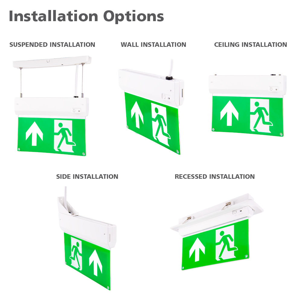 Fusion 2.7W LED 5-in-1 Emergency Exit Sign (FE3/5IN1) | CEF