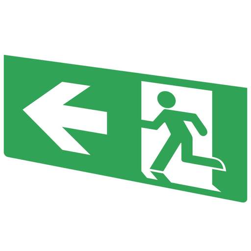 Fusion Arrow Left Legend for FE3EB Emergency Exit Box
