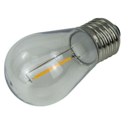 Fusion 1W LED ES Filament Non Dimmable PC Lamp (Pack of 5)