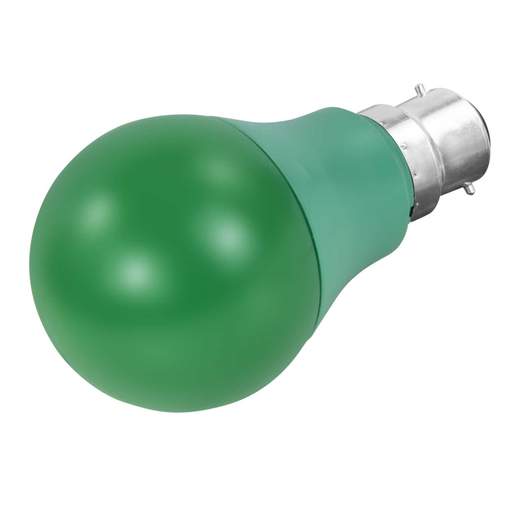 Fusion 8W BC LED Non Dimmable GLS Lamp Green
