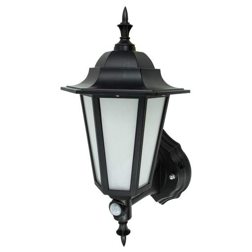 Fusion 7W LED Lantern PIR Black