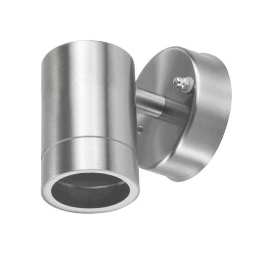 Fusion GU10 Down Wall Light Stainless Steel
