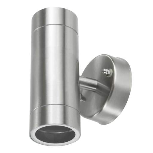 Fusion GU10 Up / Down Wall Light Stainless Steel