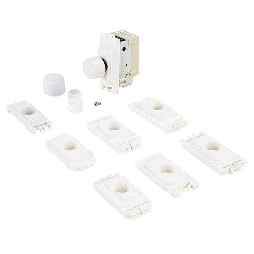 Varilight 2 Way 120W Push On / Off Rotary LED Dimmer Module for Grid Plates
