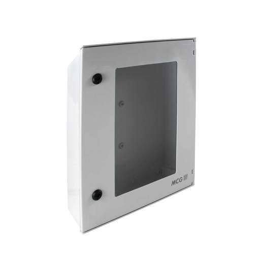 MCG 500mm x 400mm x 200mm GRP Enclosure Glazed Door Grey IP66