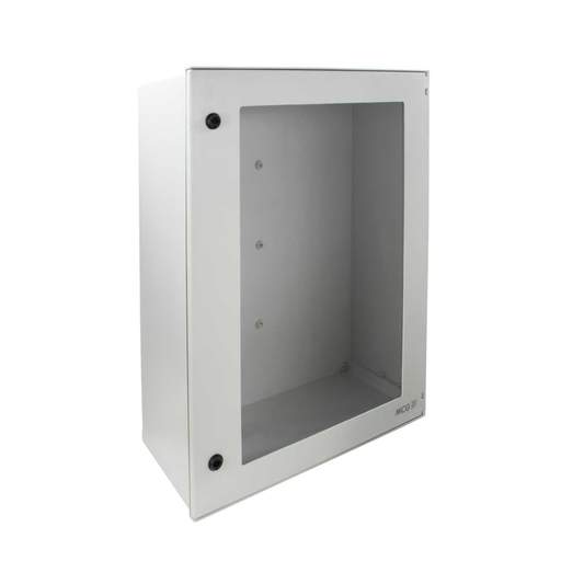 MCG 800mm x 600mm x 300mm GRP Enclosure Glazed Door Grey IP66
