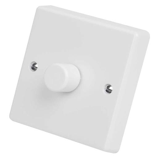 Varilight 1 Way 400W Rotary Dimmer complete with White Knob