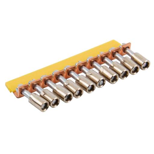 Wieland 10 Way Insulated Jumper Bar for WK2.5U Terminals (Sold in 1's)