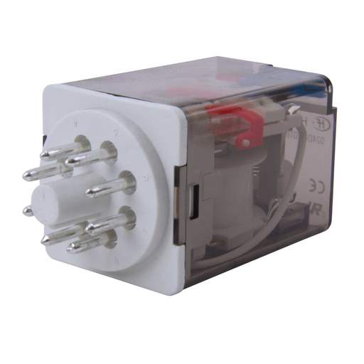 MCG 8 Pin 24V DC 10A 2 Pole Changeover Plug In Relay