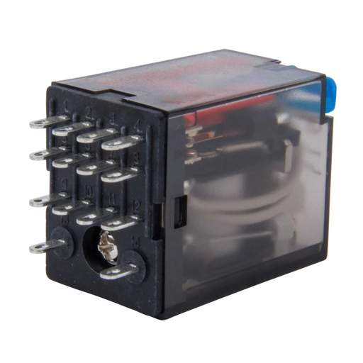 MCG 14 Pin 12V DC 6A 4 Pole Miniature Changeover Plug In Relay