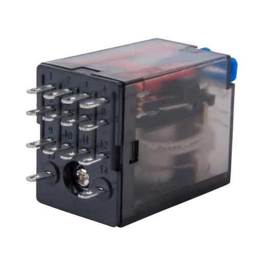 MCG 14 Pin 24V DC 6A 4 Pole Miniature Changeover Plug In Relay