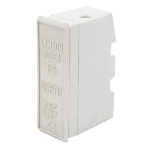 Lawson 32A Clipfit Fuse Holder White