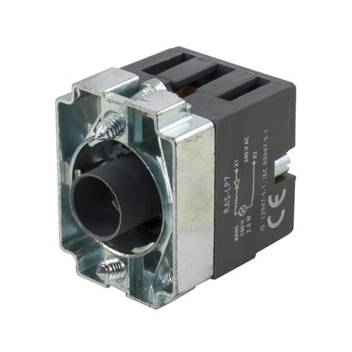 MCG Diode and Series Resistor 230-110V Lamp Holder (BA9 Type) complete with Collar