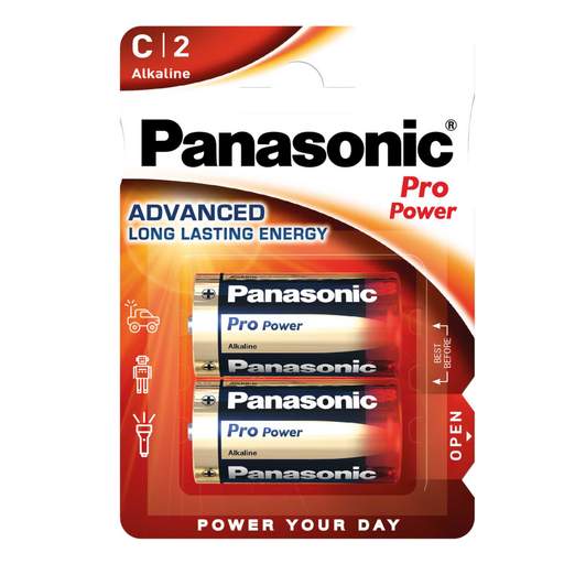 Panasonic 1.5V C LR14 Pro Power Alkaline Battery (Pack of 2)