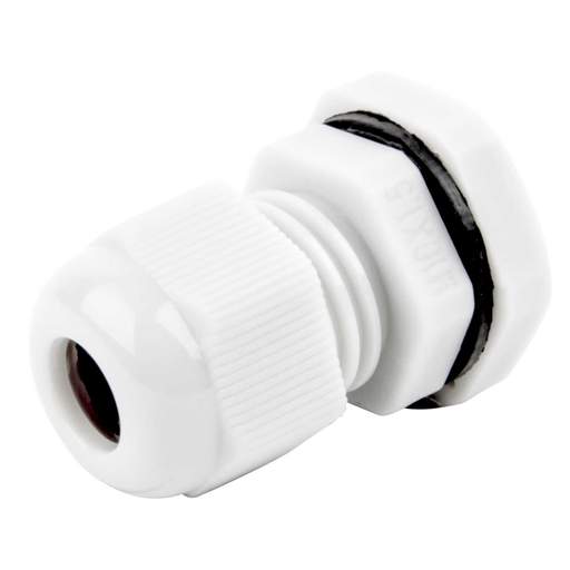 MCG 16mm IP68 Compression Gland with Locknut White (Pack of 10)
