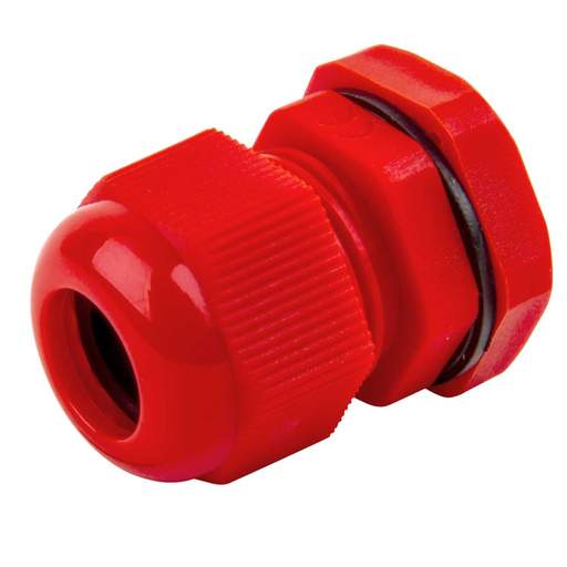 MCG 20mm IP68 Compression Gland with Locknut Red (Pack of 10)