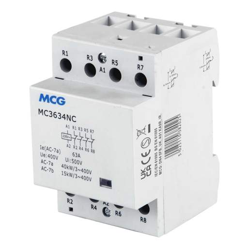 MCG 63A 4P 3 Module 4 NC Contacts Modular Contactor