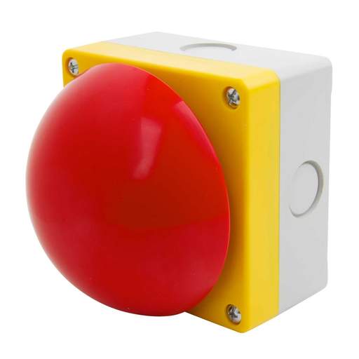 MCG Red Emergency Maintained Switch Diameter 90mm Pull to Release complete with 2 x Normally Closed Contacts