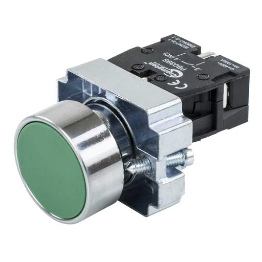 Crompton Projecting Momentary 1 NO Pushbutton Green