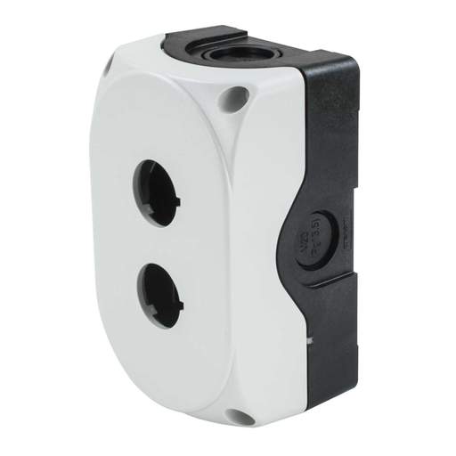 MCG 2 Way Plastic Empty Pushbutton Station Grey IP65