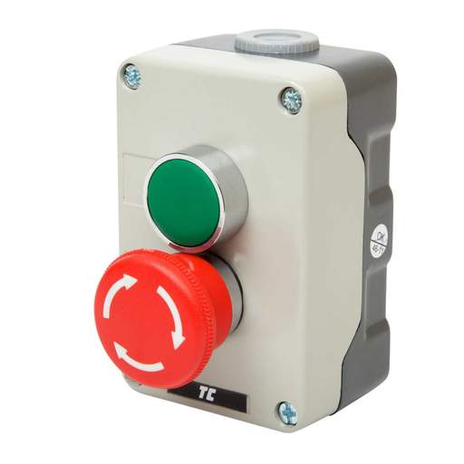 MCG 2 Way Start / Stop Twist Release Pushbutton Station Metal Clad IP65