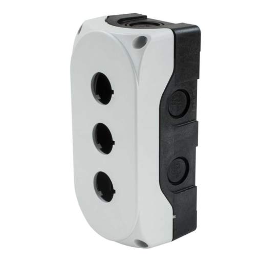 MCG 3 Way Plastic Empty Pushbutton Station Grey IP65