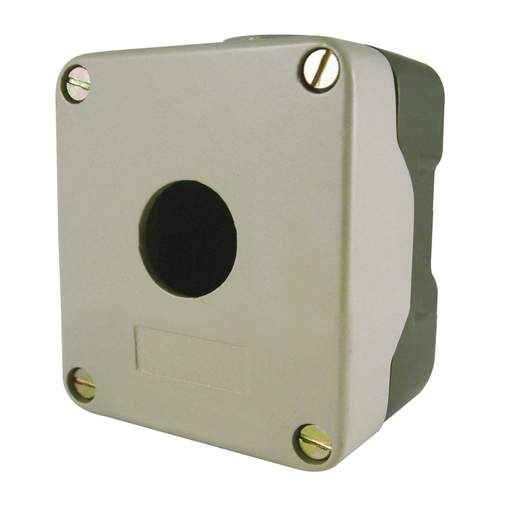 MCG 1 Way Die-Cast Empty Pushbutton Station Grey IP65