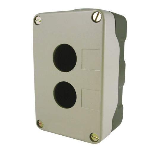 MCG 2 Way Die-Cast Empty Pushbutton Station Grey IP65