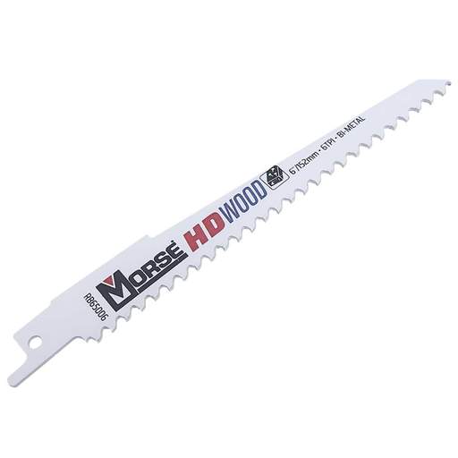 Morse 152mm HD Wood 6TPI Reciprocating Blade (Pack of 5)