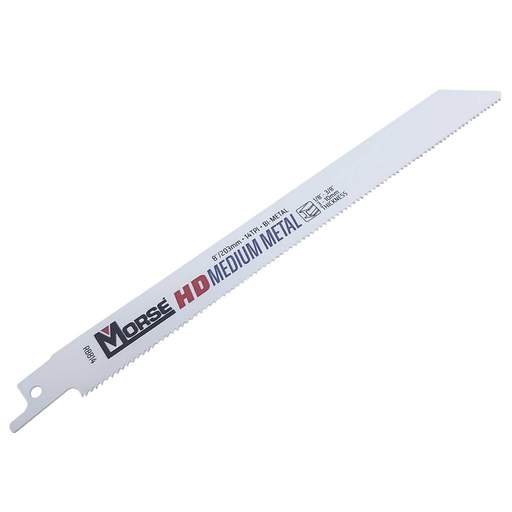Morse 203mm HD Medium Metal 14TPI Reciprocating Blade (Pack of 5)