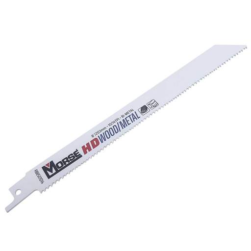 Morse 203mm HD Wood/Metal 10/14TPI Reciprocating Blade (Pack of 5)
